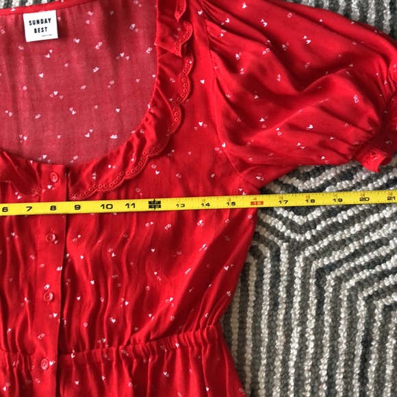 Aritzia Sunday Best red blouse - Picture 7 of 9